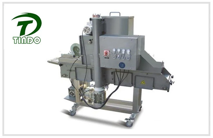 Burger Patty Preduster Machine
