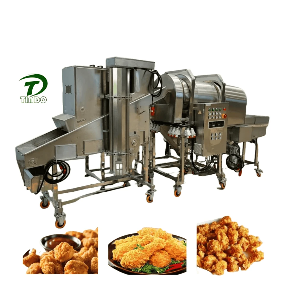 Chicken Leg Drum Flouring Machine