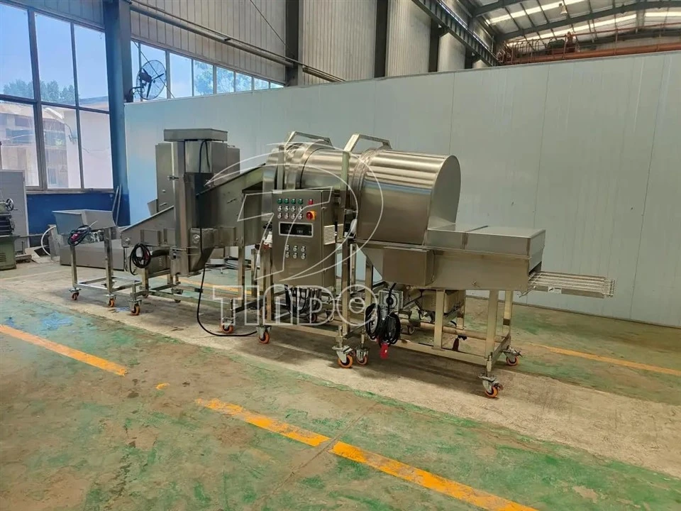 shrimp flouring machine